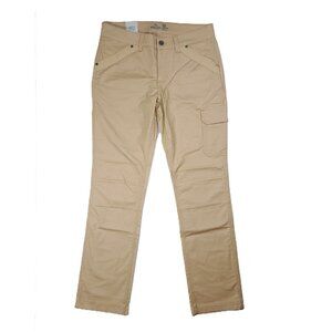 Ridgecut Ultra Work Pants Womens 10 Tan Beige Straight Fit Leg Ripstop YLB-3115